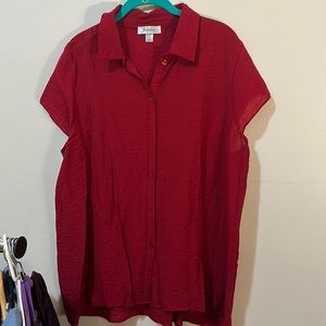 Red short sleeve shirt